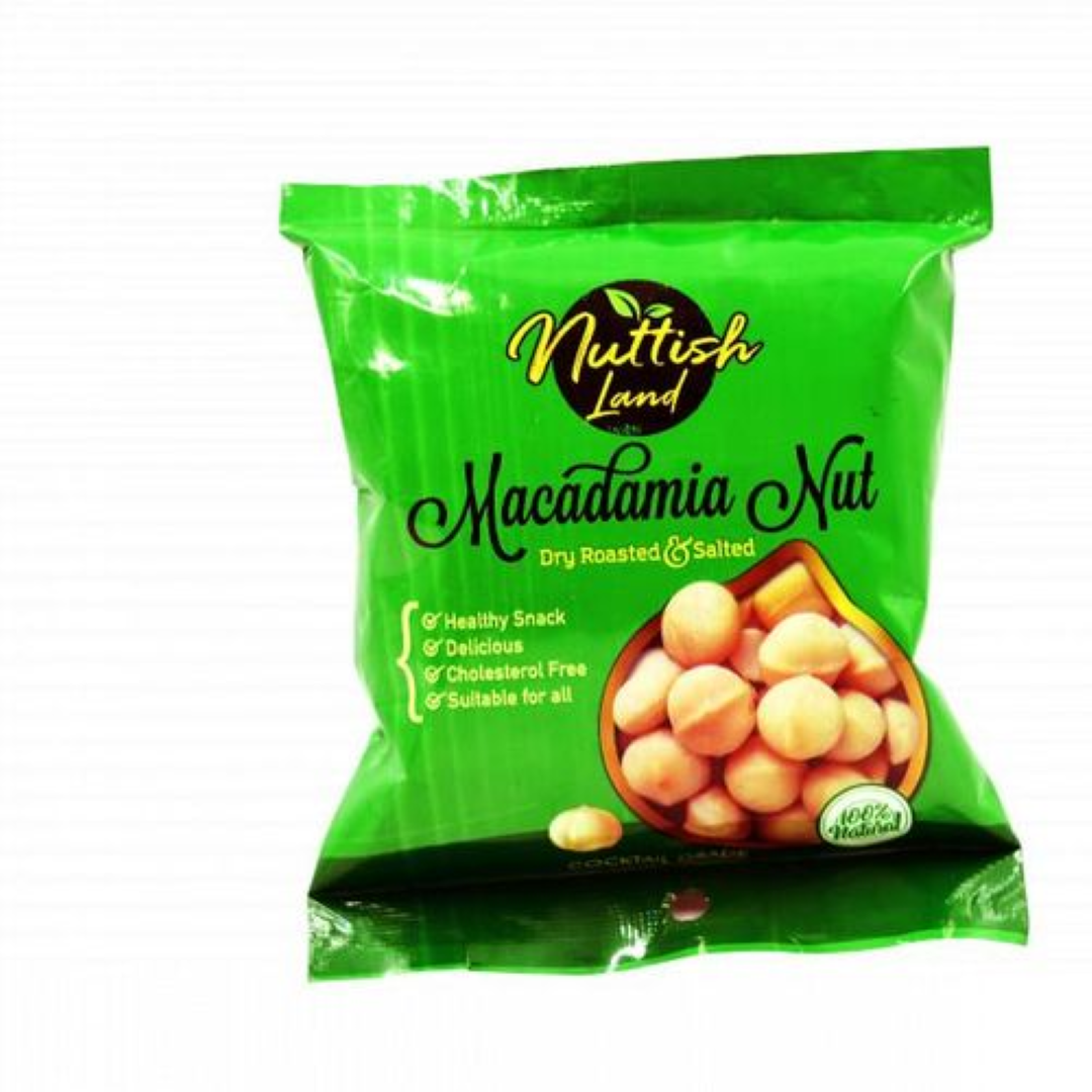 WISH DRY ROASTED N SALTED MACADAMIA NUTS 50G